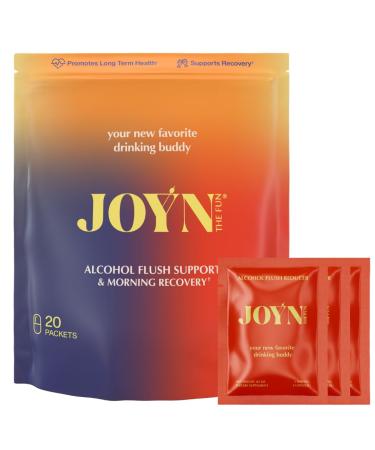 JOYN Supplement Value Pack: Alcohol Flush & Asian Glow Relief Morning Recovery Liver Support | Feel Better Before & After Drinking | with NAC DHM Milk Thistle Glutathione B12 | 20ct
