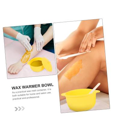 Frcolor Wax Melting Warmer - Silicone Shell for Face & Body | Portable 13.5x11.5cm Yellow Bowl for Skin Care - Buy Online on GoSupps.com