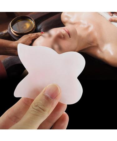 Natural Rose Quartz & Jade Massage Stone Scraping Plate - Healing Tool for SPA & Acupuncture - Buy Online on GoSupps.com