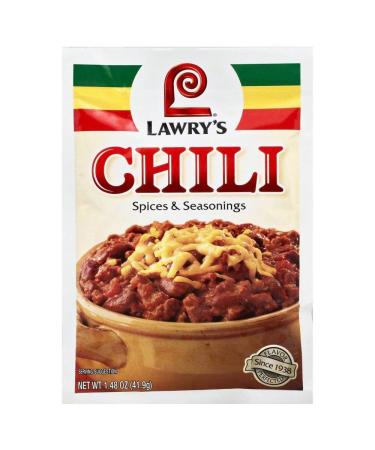 LAWRYS Spices & Seasonings Chili 1.48 OZ(Pack of 3)