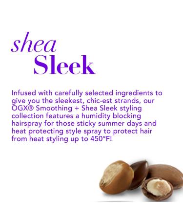OGX Smoothing + Shea Sleek Humidity Blocking Hairspray 8 Ounce Purple 8 Ounce (Pack of 1) Hairspray - Buy Online on GoSupps.com