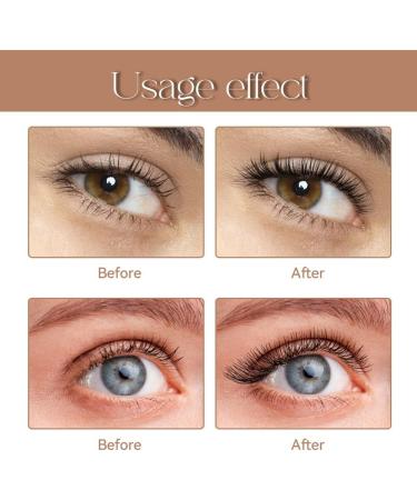 Black Waterproof Mascara Essence Mascara for Women Makeup Silk Fiber Mascara Extra Long False Eyelash Effect Thick and Thickening Anti-Smudge and Non-Clumping Makeup (Coffee m) - Buy Online on GoSupps.com