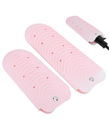 Silicone Heat Resistant Mat - 2pcs Non-Slip Pouch for Hair Straightener - Travel-Friendly Pink Hair Styling Cover - Buy Online on GoSupps.com