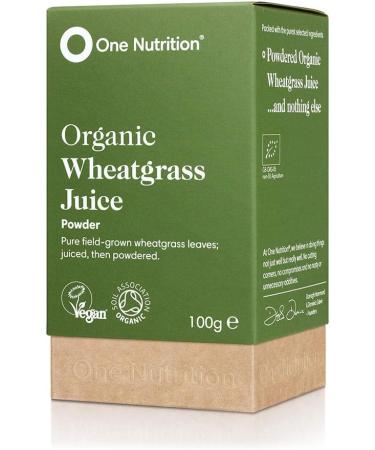 One Nutrition Wheatgrass Juice Powder - 20 Servings 100g Powder - Vitamin B12, Iron, Calcium & Magnesium Rich Superfood Supplement - Buy Online on GoSupps.com