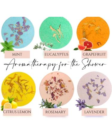 Aromatherapy Shower Steamers Shower Bomb Gift Box Vegan Gift Set Citrus & Floral Fizzers Spa Hamper for Her Birthday Gift Essential Oils Relaxation Gift Hamper Shower Tablet Set - Buy Online on GoSupps.com