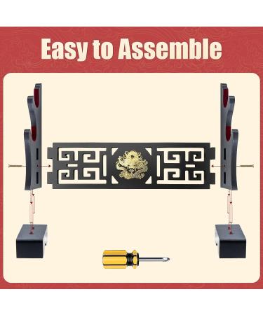 Ekkhysis 2-Tier Sword Stand Holder for Katana, Samurai Sword, Rapier, Light Saber - Display Hanger for Cosplay Blades, Tanjirou Demon Slayer, Genshin Impact - Padded Hooks for Secure Storage - Buy Online on GoSupps.com