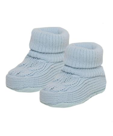 Royal Icon Baby Booties 0-3 Months Warm and Safe Baby Slippers Newborn Booties for Babies Baby Boys Girls Boots Soft Stylish Booties Ri403 0 Months Blue - Buy Online on GoSupps.com