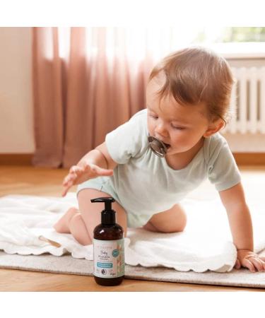 Mabyen Baby Care All-Around Set | Organic Natural Cosmetics - 4 Products + Fabric Bag - Baby Gift Set with Almond Oil Care Cream Wound Cream & Sunscreen - International Shipping Available - Buy Online on GoSupps.com