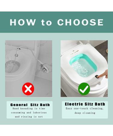 Electric Sitz Bath Tub for Hemorrhoids & Postpartum Care - Foldable, Vagina Steamer for Relief & Anal Clean (Bubble) - Buy Online on GoSupps.com