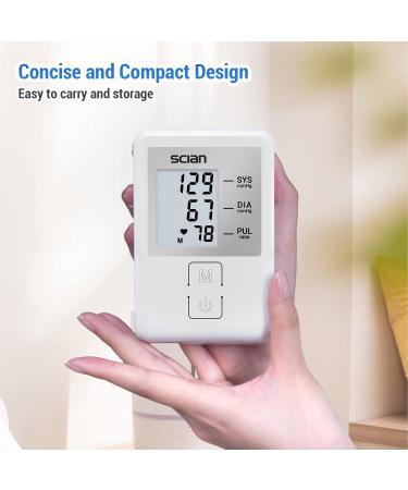 Scian Upper Arm Blood Pressure Monitor with Irregular Heartbeat Detector - Digital BP Machine (White) - Buy Online on GoSupps.com