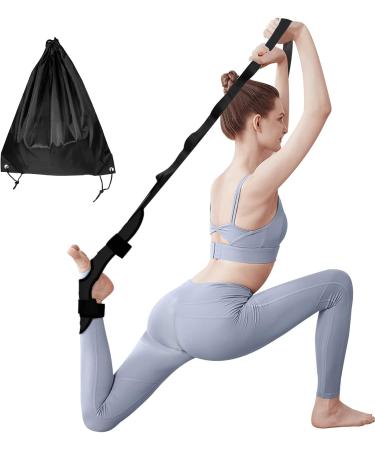 Cycleacc Foot and Calf Stretcher for Plantar Fasciitis - Leg Stretching Strap for Hamstring - Black - Buy Online on GoSupps.com