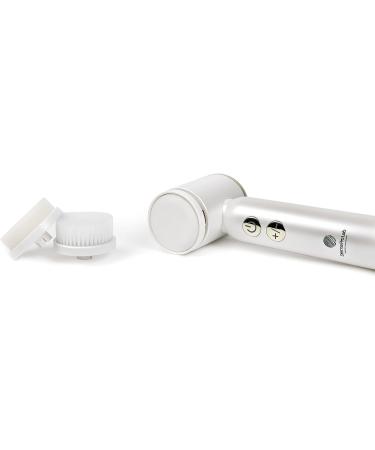 Derma Pro Lab Electric Facial Cleansing Brush - Ultimate Deep Cleanse & Lift - 6 Heads - LED Display - Waterproof - Dermatologist Tested - White - Buy Online on GoSupps.com