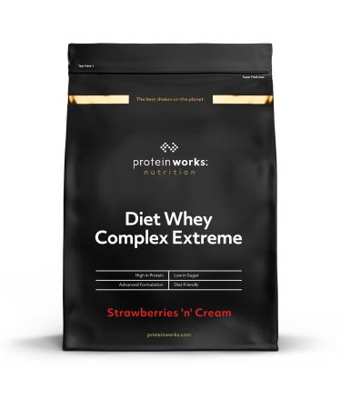 THE PROTEIN WORKS Extreme Weight Loss Protein | Low Fat and Calorie Diet Shake | Rich in Vitamins and Minerals | Strawberry Cream | 1 kg