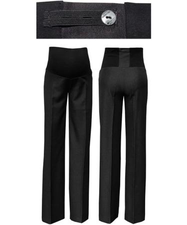 Zeta Ville Maternity Tailored Work Trousers UK 8-20 - Anthracite Black - Buy Online on GoSupps.com
