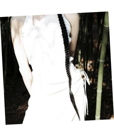 Angoily Braid Wig Hair Extensions Braided Hair Braided Extension Hair Braided Hair Extension Wig Braids Wig Ponytails Black Frontal Wig European and American Material Decorate - Buy Online on GoSupps.com