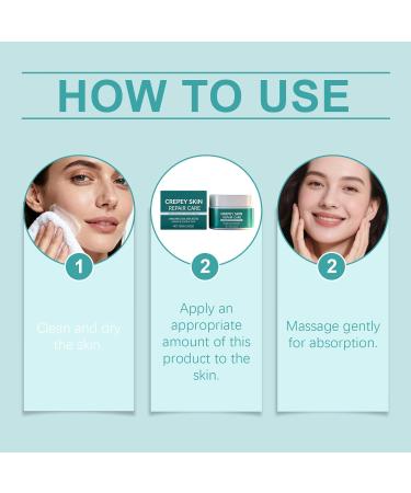  SKZKK Crepey Skin Repair Treatment Firming and tightening face cream absorbs quickly for all skin types gentle hydration relieves dryness and a smooth texture (3 pcs) - Buy Online on GoSupps.com