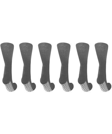 Noble Health Care Diabetic Non Skid Hospital Slipper Socks (12 Pack) - Gray, Size 9-11 - Buy Online on GoSupps.com