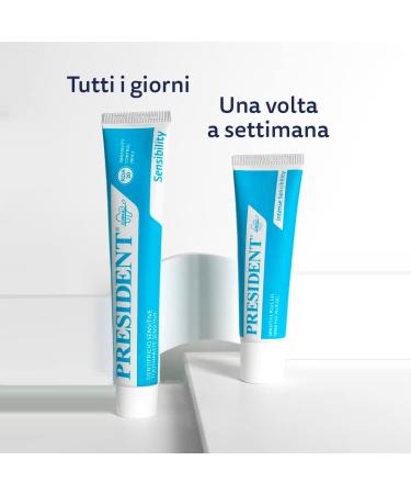 Betafarma SpA President SENSITIVE toothpaste for sensitive teeth RDA 2050 ml - Buy Online on GoSupps.com