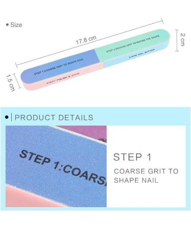 Nail Files and Buffer 7 Sided Nail File and Buffers for Women Girls Manicure Tools Kit Nail Buffer Block Nail Polishing Buffer - Buy Online on GoSupps.com