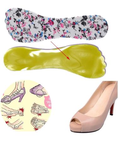 Bringsine Gel Insoles for Women - Comfortable 3/4 Heel Pain Relief for High Heels | Plantar Fasciitis & Heel Spurs - 3 Pairs - Buy Online on GoSupps.com