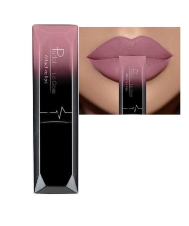 Matte Lipstick HERBENJOY Lipgloss Liquid Blush Lipsticks For Women Long Lasting Waterproof Non-Stick Cup Not Fade High Pigmented Velvet Lipstain (#01)