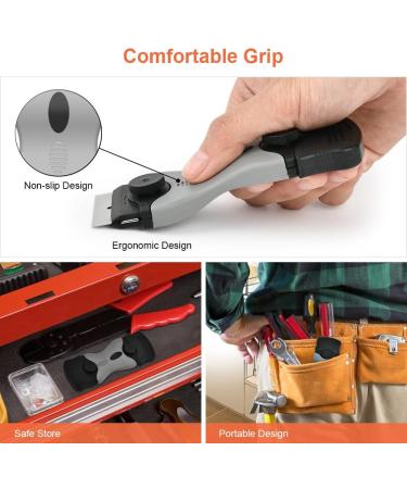 Flintronic 2-Piece Ceramic Hob Scraper Set Stainless Steel & Plastic Blades for Kitchen Scratching & Cleaning - Buy Online on GoSupps.com