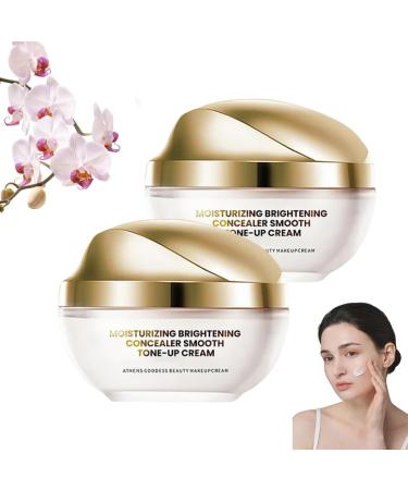 Ownawant Crema De Maquillaje Ownawant Cream Makeup Concealer Moisturizing Brightening Concealer Smooth Tone-Up Cream Skin Brightening & Moisturizing Tone-Up Cream (2pcs)