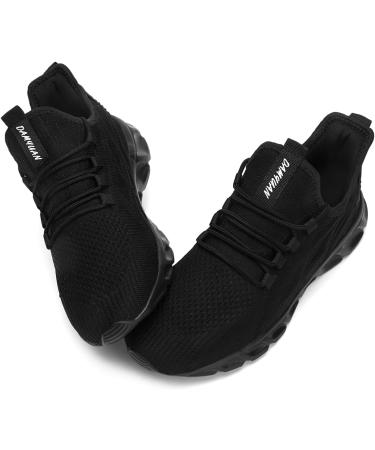 LINENGHS Men's Lightweight Breathable Running Sneakers - Sports & Outdoor Fitness Shoes - Tennis & Jogging - Size 39 EU - Black - Buy Online on GoSupps.com