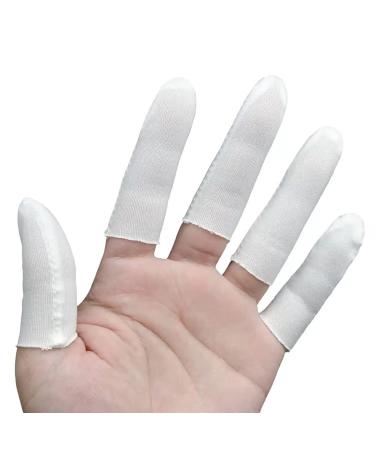Zfyoung Cotton Finger cots (Pack of 100) Cloth Finger cots Comfortable and Breathable Absorb Sweat Protect Fingers