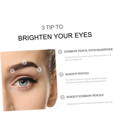 FOYTOKI 8pcs Pencil Sharpener Eyebrow Pencil Eyebrow Pen Pencil Lasting Eyebrow Pencil Makeup Pencils 1 count (Pack of 1) Black - Buy Online on GoSupps.com