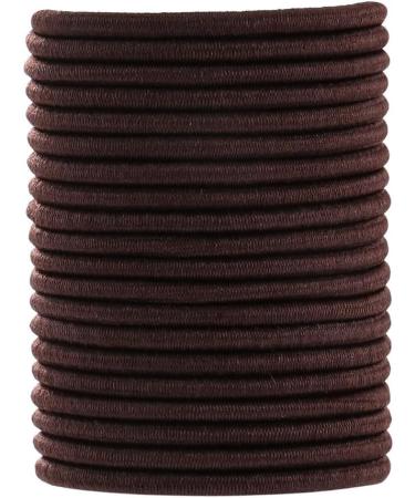 12 PCS BROWN Elastic Hair Bands 3mm Elastic Hair Ties Ponytail Holders Bulk Hair Ties No Metal Gentle Elastics for Women Men Girls Kids (Brown) - A2THIBRO - Buy Online on GoSupps.com