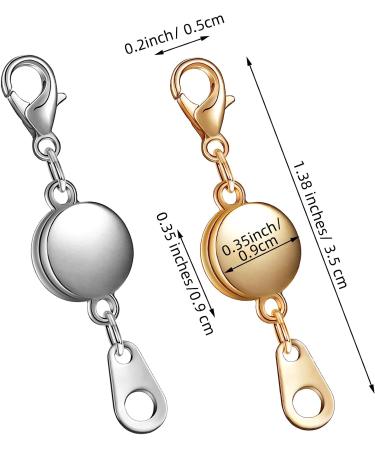 Durable Locking Magnetic Jewelry Clasp Set - 12 Pieces (Gold/Silver) - Buy Online on GoSupps.com