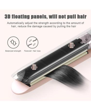 2 in 1 Hair Straightener & Mini Curling Iron - Professional Heat Resistant Mat for Styling - Blue - Buy Online on GoSupps.com