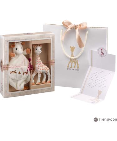 Sophie la girafe Teether & Plush Gift Set - 100% Natural Rubber Toy - Baby Teething Comforter with Gift Bag & Card - Buy Online on GoSupps.com