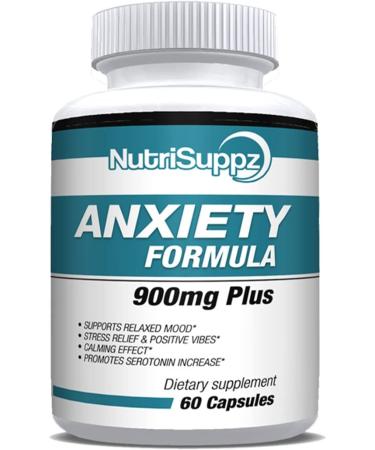 Anti-Anxiety Formula 900mg - GABA  L-Theanine & 5-HTP | 60 Capsules - Buy Online on GoSupps.com