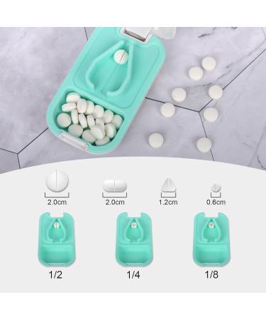 Minicoco Pill Cutter & Crusher for Small/Large Pills - V-Shaped Cutters - White - Buy Online on GoSupps.com