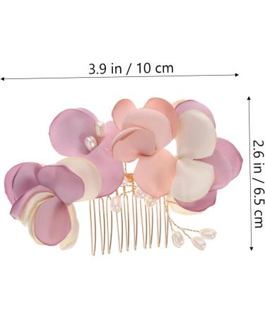 FRCOLOR Headgear for the bride decorative hair combs hair accessories for bridesmaids wedding hair clips for brides flower hair pins made of artificial flowers flower pearl side comb - Buy Online on GoSupps.com