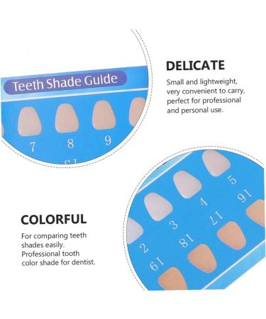 Minkissy 30 Pack Tooth Colored Card - Teeth Whitening Color Bleaching & Dental Care Disposable Mouth Care - Buy Online on GoSupps.com