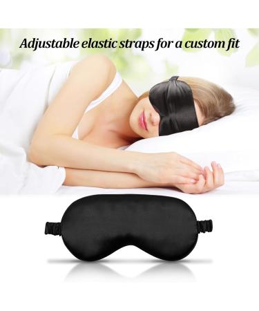 Buy 2-Pack Sleep Masks | 100% Light Blocking Eye Masks for Comfortable Sleep Travel & Yoga - Super Soft & Ultra Light for Men & Women - Buy Online on GoSupps.com