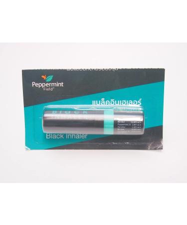 Peppermint Field Black Inhaler 2ml (Pack of 2) - Natural Aromatherapy for Easy Breathing - Buy Online on GoSupps.com