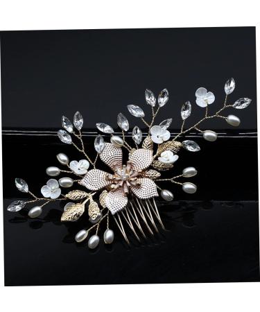 DOITOOL Rhinestone Hair Accessories Decorate Rhinestone Bridal Headdress Banana Clips Hair Small Dust Pan Bridal Headpiece Wedding Hair Accessories Tiara Bride Comb The Flowers - Buy Online on GoSupps.com