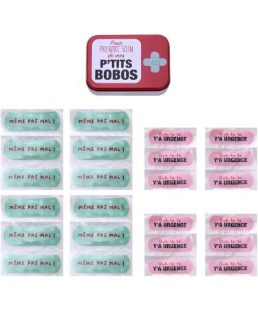 P'tits Bobos Children's Plaster Storage Box - 24 Beautifully Designed Plasters for Backpacks & Handbags - Perfect for Kids - Buy Online on GoSupps.com