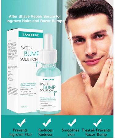 Razor Bumps Solution Skin Ingrown Hair Solution Bumps Reduce Redness Dark Spot 30ml - Buy Online on GoSupps.com