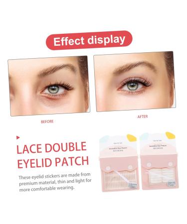 Angoily 2 Lace Double Eyelid Sticker Double Eyelid Tapes Comfortable Eyelid Tapes Eye Stickers No Trace 8x6.5cm As Shown 1 - Buy Online on GoSupps.com