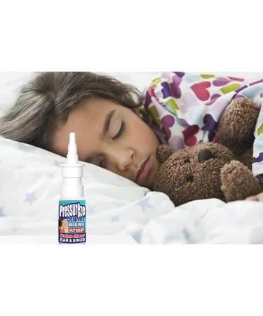 Pressureze Children's Sterile Nasal Spray 34ml - All Natural Relief for Sinus Allergy and Ear Congestion - Preservative-Free Decongestant Spray - 245 Sprays - 1.1 Fl Oz - Buy Online on GoSupps.com