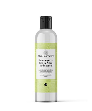 AFROCOSMETICS Gentle Shea Body Wash- Lemongrass 8 oz