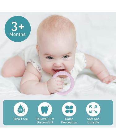 3PCS Sensory Chew Teething Bracelet | Soft Silicone Teething Ring Toy for Boys and Girls | Oral Chewy Teether for Gum Relief - Buy Online on GoSupps.com