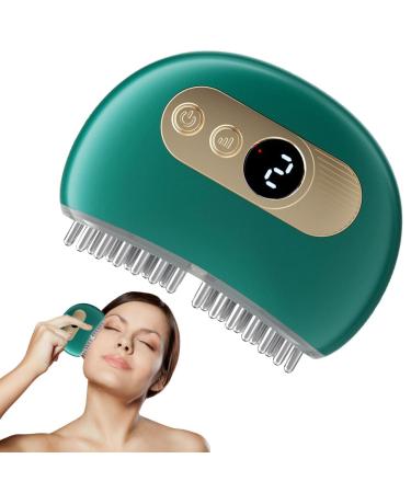 Hair growth Hair growth ems lift scalp massage head massage 4 modes skin care tools gua Sha for deep relaxation and stress reduction for adults and children meridian Brush green meridian Brush green