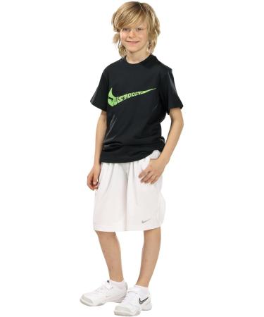 Nike Boys Tennis Shorts Club L - White/White/Black | Shop Quality Sportswear for Kids Internationally - Buy Online on GoSupps.com