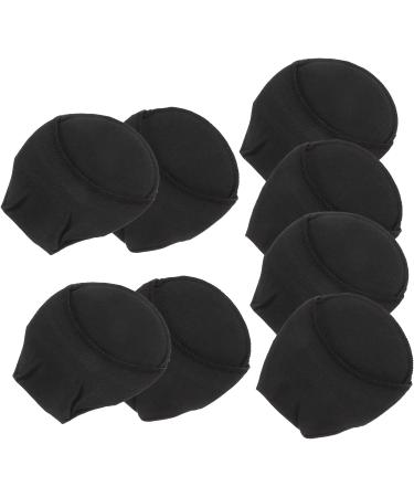 TEHAUX 8 Pairs Breathable Forefoot Toe Socks for Heels - Absorbent, Invisible, and Comfortable - Miss Black Cotton Sponge Silicone - 0.6X9X10.5CM - Buy Online on GoSupps.com